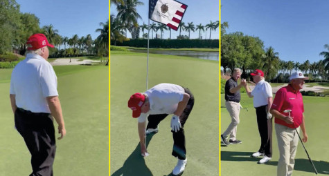 Cựu Tổng thống Mỹ Donald Trump ghi hole in one