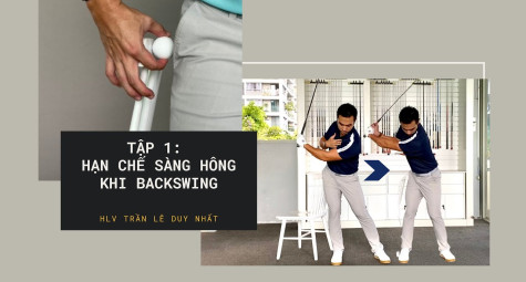 Hạn chế sàng hông khi backswing