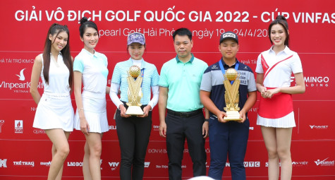 Anh Minh, Khuê Minh đăng quang giải Vô địch Golf QG 2022 với điểm số kỷ lục