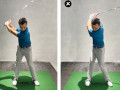 Biên độ hai cánh tay lúc backswing