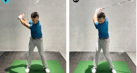 Biên độ hai cánh tay lúc backswing