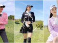 Thời trang sân golf đa màu sắc của Hoa hậu Phạm Hương