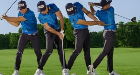 Quay chậm vòng swing đầy uy lực của Viktor Hovland