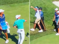 Rory McIlroy ném quả bóng golf của fan phá rối xuống hồ 