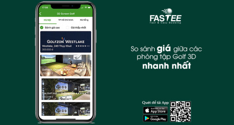 Fastee ra mắt tính năng booking sân golf 3D trong nhà