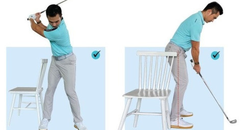 Hạn chế sàng hông khi backswing và downswing