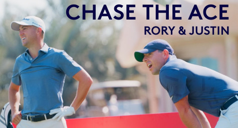 Rory McIlroy và Justin Thomas so tài đánh hole-in-one