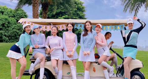 Dàn mỹ nhân Việt đình đám khoe sắc trên sân golf