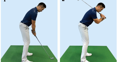 Tư thế set up và finish swing đẹp