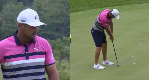 Bryson DeChambeau và cú putt siêu ảo khiến khổ chủ đứng hình