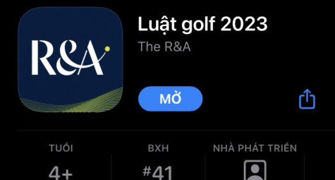 R&A ra mắt ứng dụng Luật golf 2023 dành cho iOS có Tiếng Việt