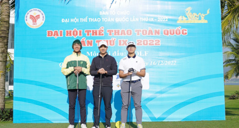 Đoàn Hà Nội tạm dẫn đầu môn golf tại Đại hội TDTT toàn quốc 2022