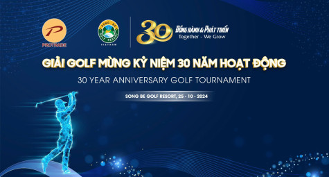 Giải golf mừng Kỷ niệm 30 năm Hoạt động Sân golf Sông Bé: 30 năm đồng hành & phát triển