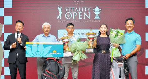 Giải gôn Vitality Golf Tournament 2024 tổ chức thành công trên Ruby Tree Golf Resort