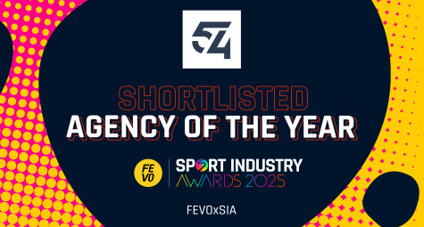 54 được đề cử cho hạng mục Agency của Năm tại FEVO Sport Industry Awards