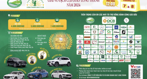 Chuẩn bị khởi tranh giải Vô địch câu lạc bộ golf Long Thành năm 2024