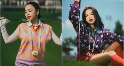 Colorful on the green