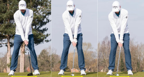 Set up tư thế tương ứng với từng loại gậy cho golfer