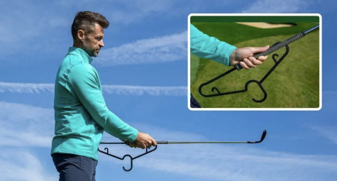 Sử dụng móc treo quần áo để cải thiện short game 