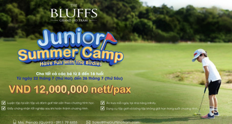 Niềm vui mùa hè bất tận dành cho golfer nhí tại The Bluffs Grand Ho Tram