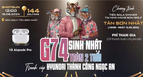 Chờ đón giải G74 sinh nhật tròn 2 tuổi - Tranh Cúp Hyundai Thành Công Ngọc An 