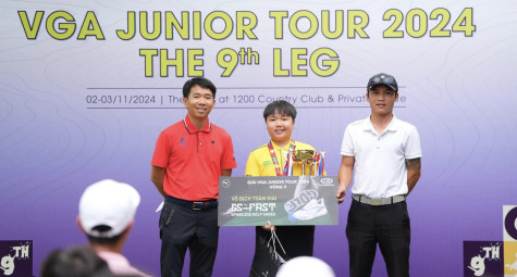 Nguyễn Quốc Bảo Huy lần đầu đoạt danh hiệu VGA Junior Tour