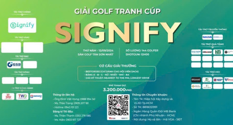 Chuẩn bị khởi tranh giải golf “Tranh cup SIGNIFY” 