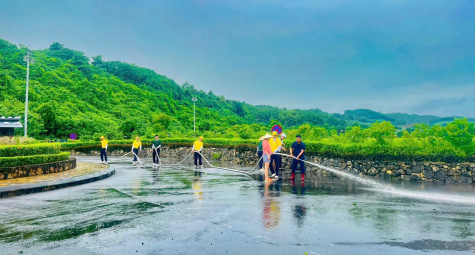 Sân golf miền Bắc Việt Nam khắc phục hậu quả sau siêu bão Yagi