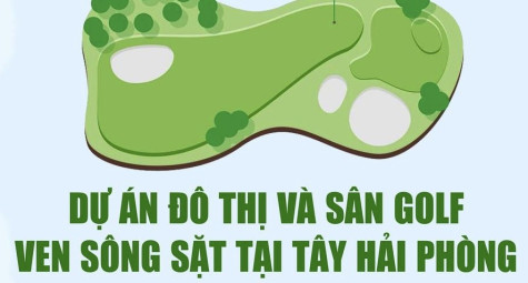 Hải Phòng có dự án đô thị và sân golf mới ven sông Sặt