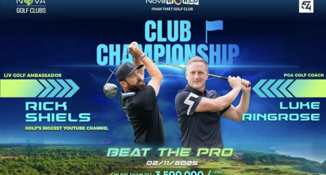 Đại sứ LIV Golf Rick Shiels chuẩn bị tham dự giải đấu tại NovaWorld Phan Thiet Golf Club