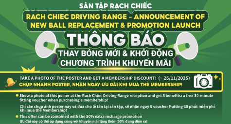 Sân tập Rạch Chiếc nâng cấp bóng Volvik - Khởi động chuỗi ưu đãi hấp dẫn dành cho golfer Sài Gòn