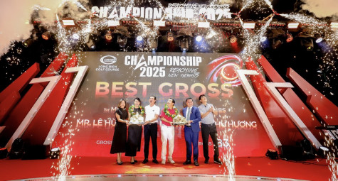 Golfer Lê Hùng Nam & Nguyễn Thu Hương vô địch Long Bien Golf Course Championship