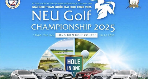 Giải golf Toàn quốc Cựu sinh viên, học viên Đại học Kinh tế Quốc dân 2025 chính thức trở lại