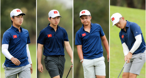 Đội tuyển Golf Nam Việt Nam xếp hạng ba sau vòng 2 SEA Games 33