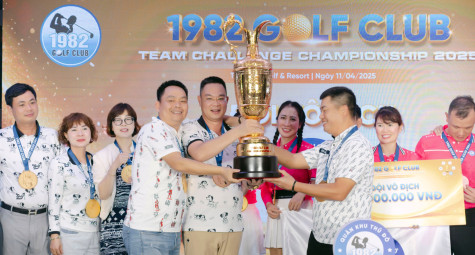 Quân khu Thủ Đô đoạt cúp giải VĐ Đồng đội CLB Golf 1982 lần thứ 2 năm 2025