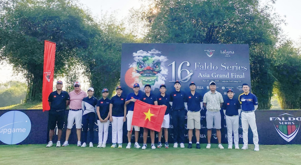 Chung kết vòng 1 Faldo Series châu Á: Đoàn Việt Nam áp đảo, Nguyễn Tuấn Anh dẫn đầu