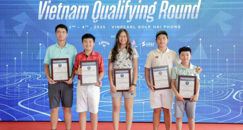 5 golfer Việt Nam giành “tấm vé vàng” tham dự giải trẻ tại Mỹ