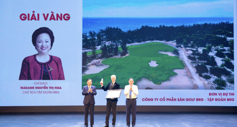 Tác phẩm Quy hoạch tổ hợp sân gôn Golden Sands Golf Resort đạt giải Vàng trong Giải thưởng Quy hoạch đô thị Quốc gia lần IV
