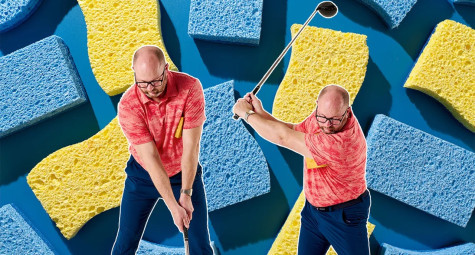 Biến vật dụng nhà bếp này thành công cụ hỗ trợ luyện tập hiệu quả cho golfer!