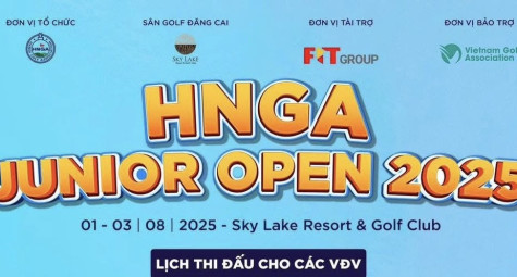 HNGA Junior Open 2025 chính thức khởi động: Sân chơi mùa hè dành cho các tài năng trẻ 