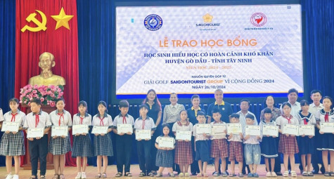 Saigontourist Group tổ chức giải golf gây quỹ khuyến học