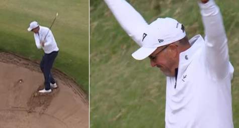 Pha cứu bóng xuất sắc từ bunker của Phil Mickelson tại The Open 2025