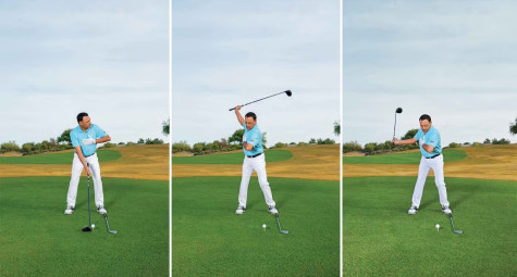 Bài tập 3 bước định hình mặt phẳng downswing