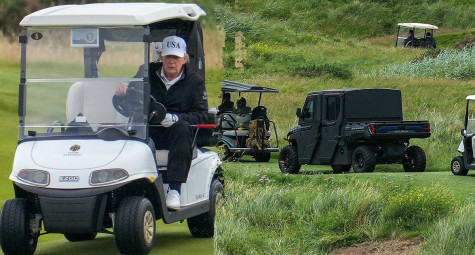 Chiêm ngưỡng “quái thú” bọc thép đồng hành cùng Trump trên sân golf