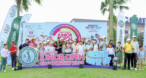 Hai golfer trẻ Sisovic Sasha & Nguyễn Huyền Vy đoạt cúp Giải VĐ Gôn trẻ TP.HCM Mở rộng 2025 