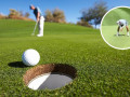 Video: Golfer "gây sốt" mạng xã hội với cú putt chuẩn xác bằng gậy putter mini
