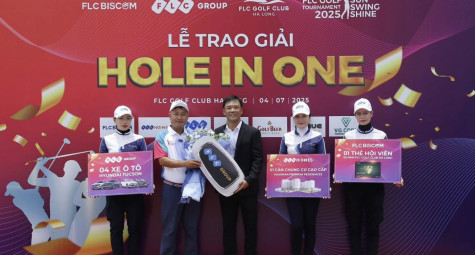 Golfer Phạm Văn Khương chính thức “rinh” HIO chục tỷ tại FLC Golf Club Ha Long