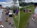 Video: Golfer bị ném xuống hồ vì tranh cãi về tốc độ chơi