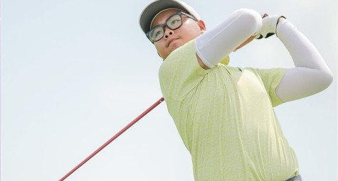 Golfer Nguyễn Quang Đại dẫn đầu vòng 1 chặng 4 VGA Junior Tour 2025 