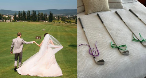 Chuyện độc lạ từ golf: Chú rể "gây sốt" khi tặng wedge cho từng phù rể